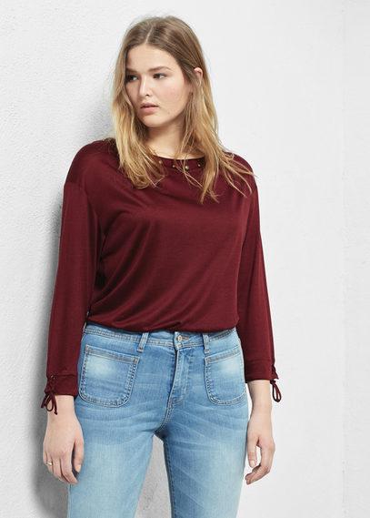 Violeta By Mango Stud Panel T Shirt