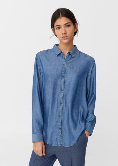 Mango Mango Denim Tencel Shirt