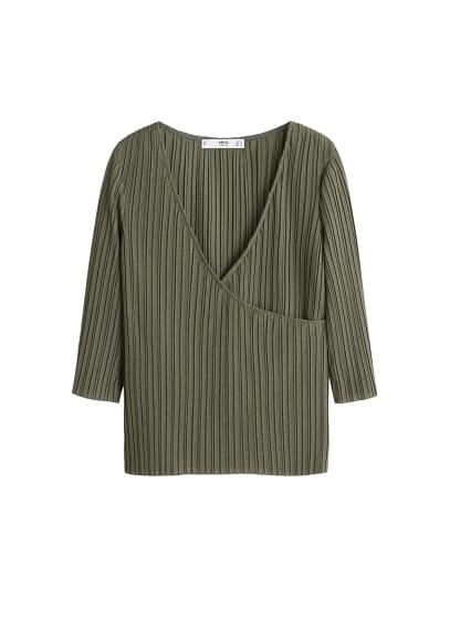 Mango Mango Pleated T-shirt