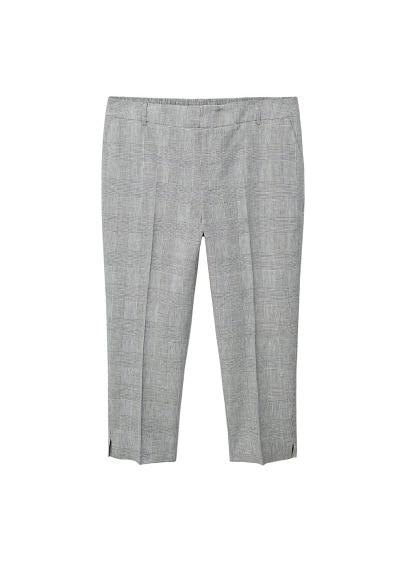 Violeta By Mango Violeta By Mango Prince Of Wales Linen-blend Trousers