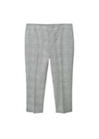 Violeta By Mango Violeta By Mango Prince Of Wales Linen-blend Trousers