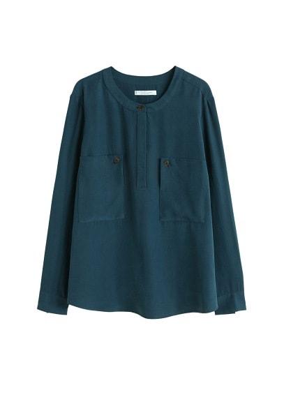 Violeta By Mango Violeta By Mango Pocket Modal Blouse
