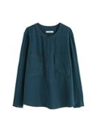 Violeta By Mango Violeta By Mango Pocket Modal Blouse