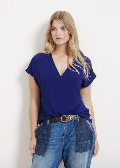 Violeta By Mango Violeta By Mango Flowy Textured Blouse