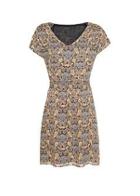 Mango Floral Wool-blend Dress
