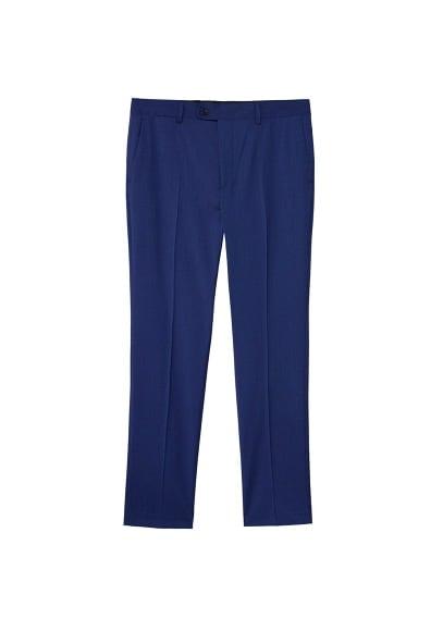 Mango Man Mango Man Micro Print Slim-fit Suit Trousers