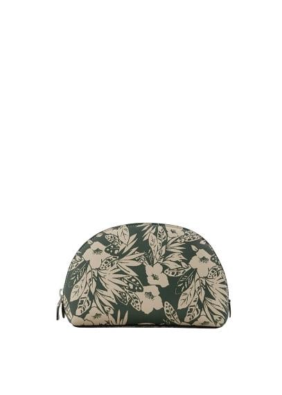 Violeta By Mango Violeta By Mango Floral Jungle Saffiano-effect Cosmetic Bag