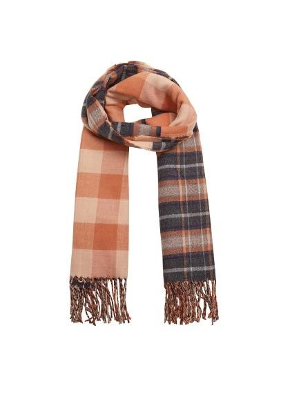 Mango Mango Check Knit Scarf