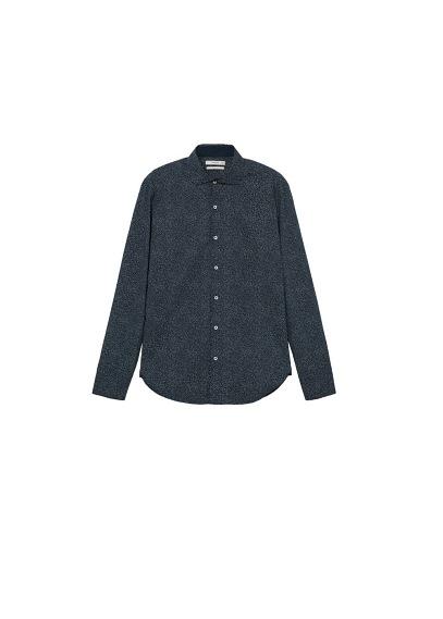 Mango Man Mango Man Cotton Polka-dot Print Shirt