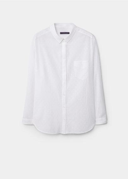 Violeta By Mango Violeta By Mango Plumeti Shirt