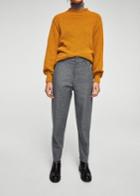 Mango Mango Flecked Wool-blend Trousers