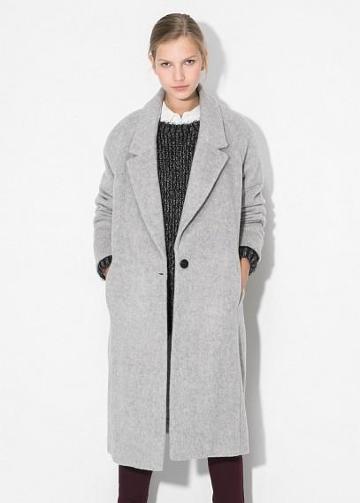 Mango Long Mohair-blend Coat