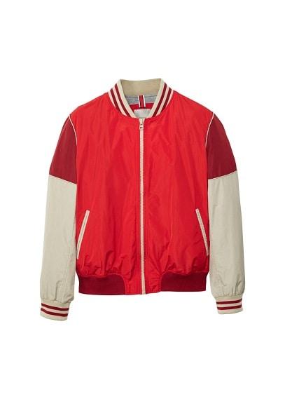 Mango Man Mango Man Panel Contrast Varsity Jacket