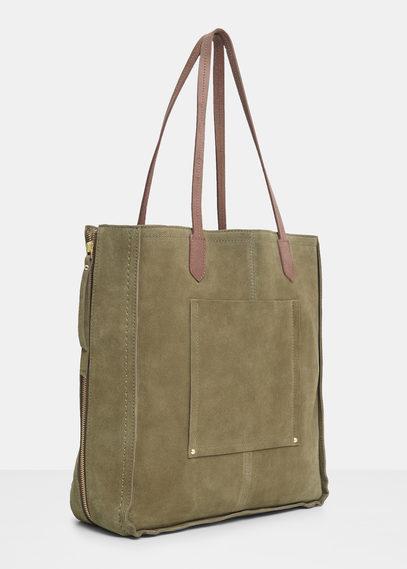 Violeta By Mango Violeta By Mango Suede Shopper Bag