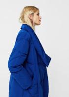 Mango Mango Quilted Long Coat