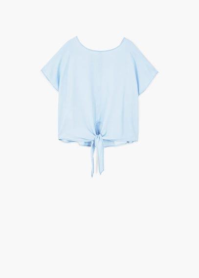 Mango Mango Tencel Denim Top