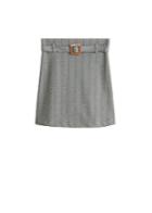 Mango Mango Short Belt Skirt