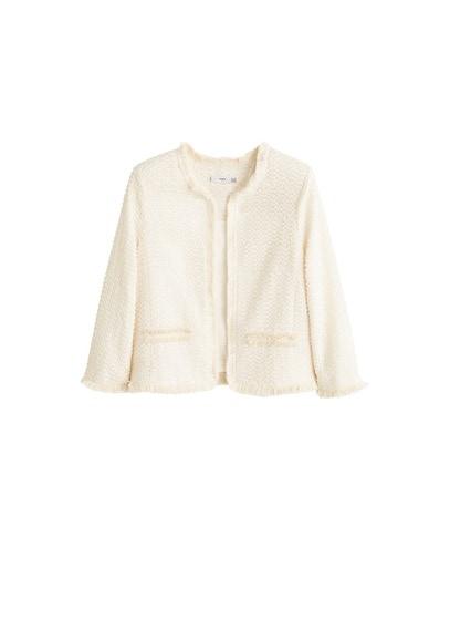 Mango Mango Tweed Cotton Jacket