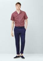 Mango Man Mango Man Classic-fit Printed Cotton Shirt