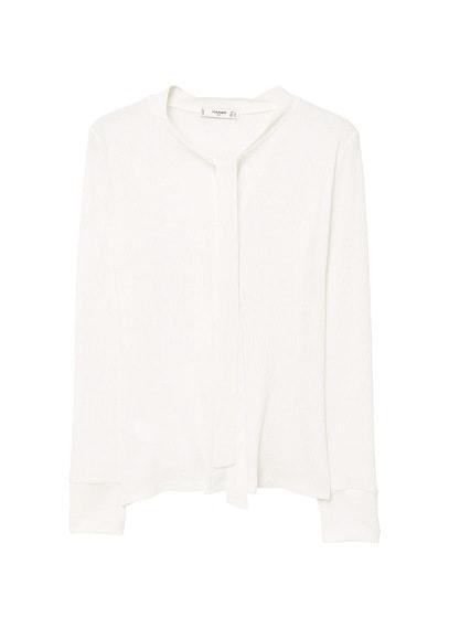 Mango Mango Bow Ribbed T-shirt