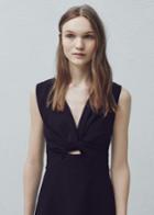 Mango Mango Knotted Neckline Dress