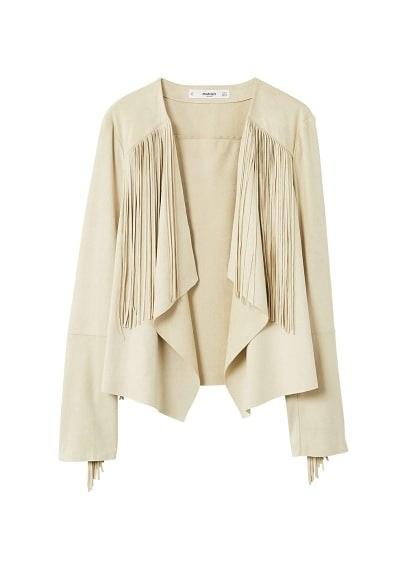 Mango Mango Fringed Jacket