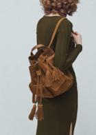 Mango Mango Pocket Leather Backpack