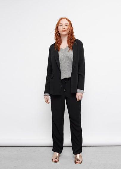 Violeta By Mango Violeta By Mango Drawstring Baggy Pants