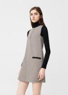 Mango Mango Two-pocket Check Dress
