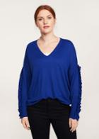 Violeta By Mango Violeta By Mango Ruffled Sleeve Sweater