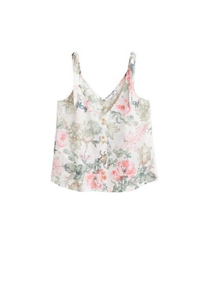 Mango Mango Bows Buttoned Top
