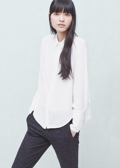 Mango Mango Pleated Back Shirt