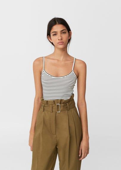 Mango Mango Monochrome Printed Top