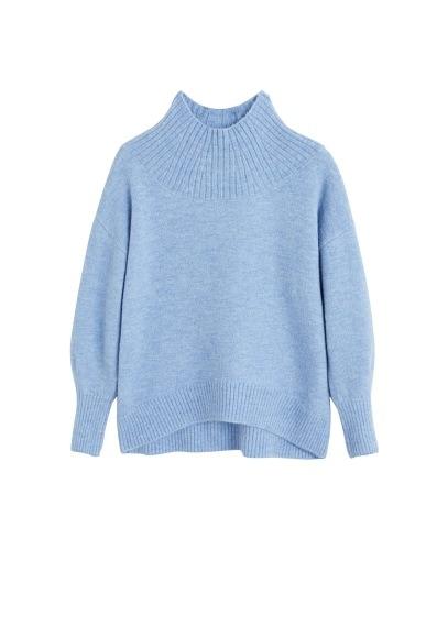 Mango Mango Ribbed Neck Sweater