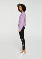 Mango Mango Floral Embroidery Jeans