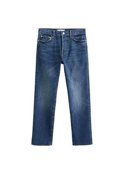 Mango Mango Straight-medium Wash Jeans
