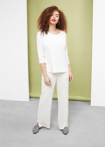 Violeta By Mango Violeta By Mango Buttoned Flowy Sweatshirt