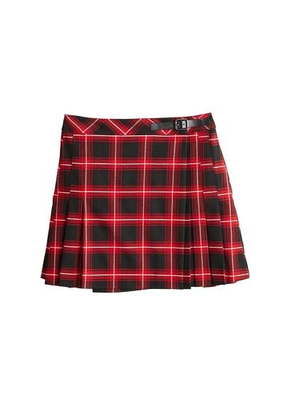 Mango Mango Check Miniskirt