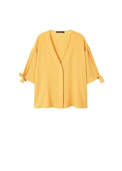Violeta By Mango Violeta By Mango Bows Fluid Blouse