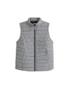 Violeta By Mango Violeta By Mango Gingham Check Quilted Gilet