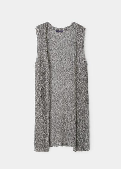 Violeta By Mango Violeta By Mango Textured Cotton Vest