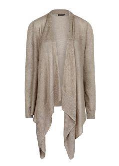 Mango Metallic Detail Waterfall Cardigan