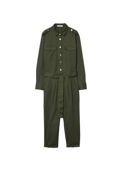 Mango Mango Snap Long Jumpsuit