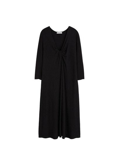 Violeta By Mango Violeta By Mango Ribbed Midi Dress