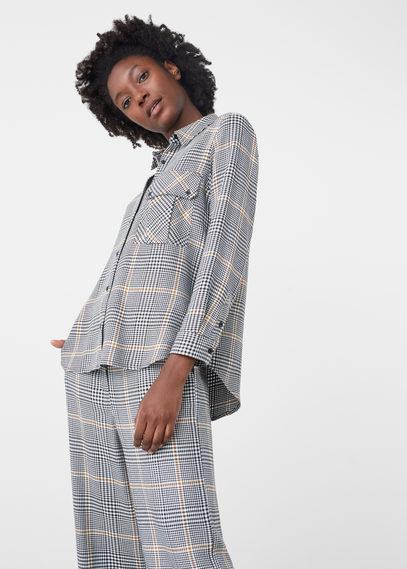 Mango Mango Prince Of Wales Shirt