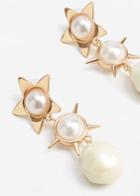 Mango Mango Double Pearl Earrings