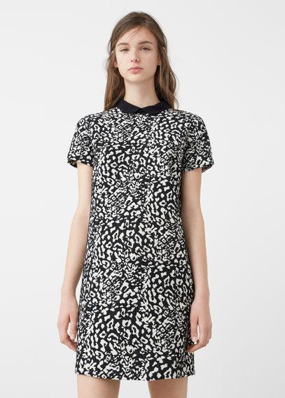 Mango Mango Animal Pattern Dress