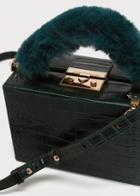 Violeta By Mango Violeta By Mango Faux-fur Handle Box Bag