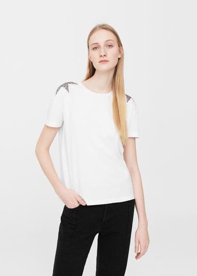 Mango Mango Sequin Star T Shirt