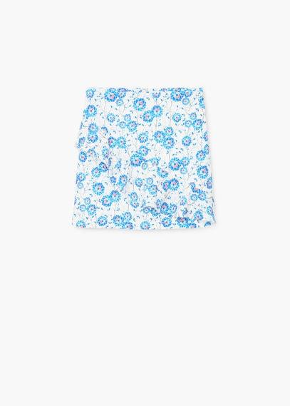 Mango Mango Printed Ruffle Skirt